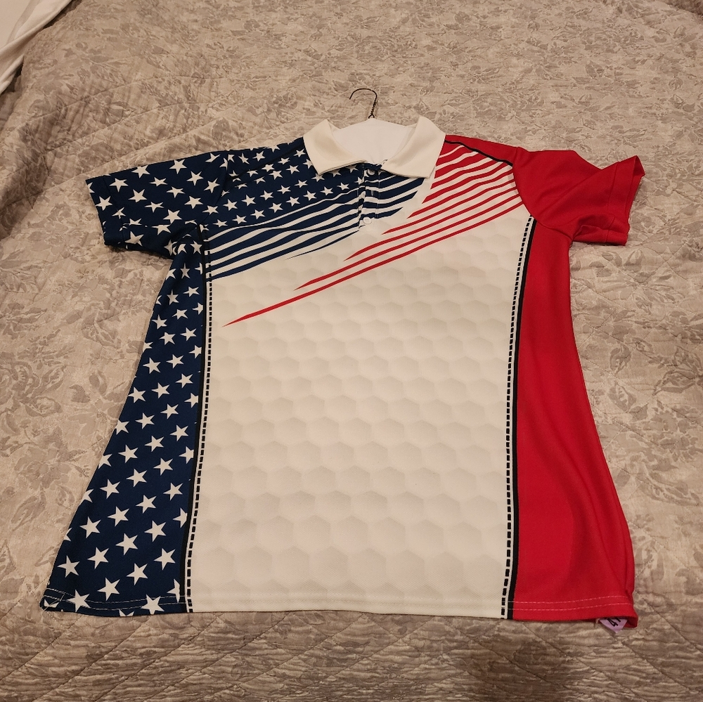 Men's Stars and Stripes Polo Shirt
